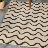 Scion Charcoal Ribbon Hand-Tufted Wool Rug