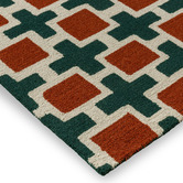 Scion Rust Hatch Hand-Tufted Wool Rug