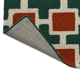 Scion Rust Hatch Hand-Tufted Wool Rug