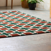 Scion Rust Hatch Hand-Tufted Wool Rug