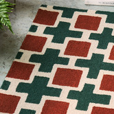 Scion Rust Hatch Hand-Tufted Wool Rug