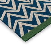 Scion Blue Dhurrie Indoor/Outdoor Rug