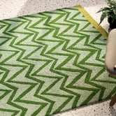 Scion Green Dhurrie Indoor/Outdoor Rug