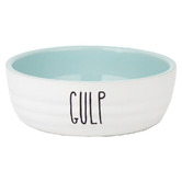 Barkley and Bella Gulp Ceramic Dog Bowl