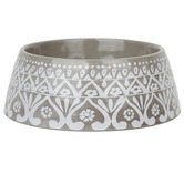 Barkley and Bella Grey Indi Dog Bowl