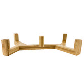 Barkley and Bella Zen Bamboo Double Dog Bowl Stand