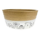 Barkley and Bella Pooch Ceramic Dog Bowl
