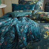 Pip Studio Dark Blue Fall In Leaf Cotton Quilt Cover Set