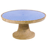 Pip Studio Bleached 22cm Mango Wood Footed Serving Platter