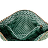 Pip Studio Green Rectangular Quilted Velvet Cosmetic Pouch