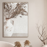 Ebony Arthouse White Urn Canvas Wall Art