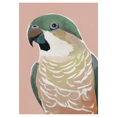 Ebony Arthouse Prasine Cocky Canvas Wall Art