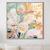 Ebony Arthouse Protea Glory Canvas Wall Art