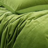 Vintage Design Mossy Road Cotton Velvet Quilt Cover Set