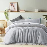 Vintage Design Dove French Linen Quilt Cover Set