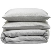 Vintage Design Grey French Linen Quilt Cover Set
