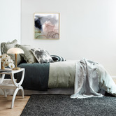 Vintage Design Sage Linen Quilt Cover Set