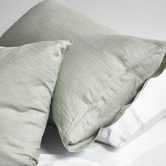 Vintage Design Sage Linen Quilt Cover Set