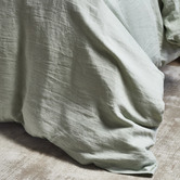 Vintage Design Sage Linen Quilt Cover Set