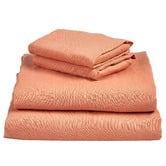 Vintage Design Cuffed &amp; Piped Linen Sheet Set
