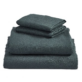 Vintage Design Cuffed &amp; Piped Linen Sheet Set