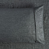 Vintage Design Cuffed &amp; Piped Linen Sheet Set