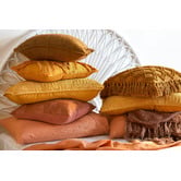 Vintage Design Cuffed &amp; Piped Linen Sheet Set