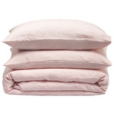 Vintage Design Blush French Linen Quilt Cover Set