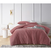 Vintage Design Smokey Rose Cotton Velvet Quilt Cover Set