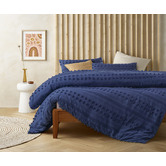 Vintage Design Bijou Blue Sans Sovci Cotton Quilt Cover Set