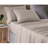 Vintage Design Hemp Queen Sheet Set