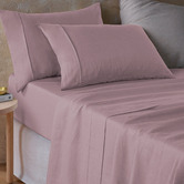 Vintage Design Hemp Queen Sheet Set