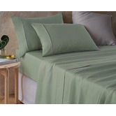 Vintage Design Hemp Queen Sheet Set