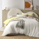 Vintage Design White Butter Hugo Cotton Gauze Reversible Quilt Cover Set