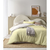 Vintage Design White Butter Hugo Cotton Gauze Reversible Quilt Cover Set