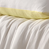 Vintage Design White Butter Hugo Cotton Gauze Reversible Quilt Cover Set