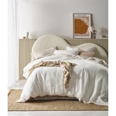 Vintage Design White Hugo Cotton Gauze Quilt Cover Set