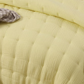 Vintage Design Butter Hugo Quilted Cotton Gauze Comforter Set