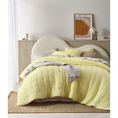 Vintage Design Butter Hugo Quilted Cotton Gauze Comforter Set