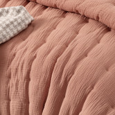 Vintage Design Clay Hugo Quilted Cotton Gauze Comforter Set
