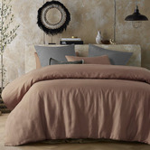 Vintage Design Hazelnut Formosus Hemp Quilt Cover Set