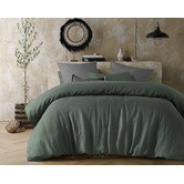 Vintage Design Sea Green Formosus Hemp Quilt Cover Set