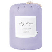 Vintage Design Lilac French Linen Coverlet Set