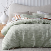Vintage Design Sage Malvern Cotton Quilt Cover Set