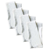 Vintage Design White Cotton &amp; Linen Napkins