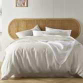 Vintage Design Natural French Linen Quilt Cover Set