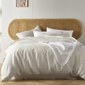 Vintage Design Natural French Linen Quilt Cover Set