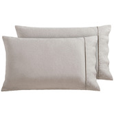 Vintage Design Natural French Linen Standard Pillowcases