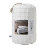 Vintage Design White Parquet Comforter Set