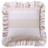 Vintage Design Candy Stripe Ruffle Cotton European Pillowcase